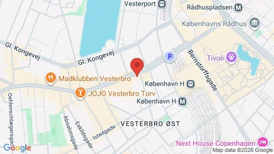 Kontorlokaler til leje i Vesterbro - Foto fra Google Street View