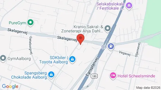 Kontorlokaler til leje i Aalborg SV - kort over placeringen