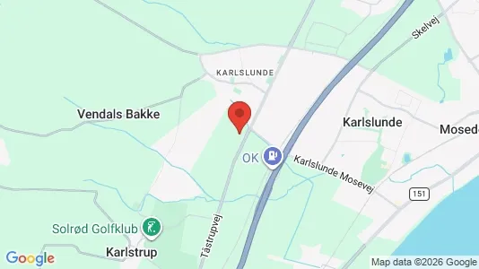 Kontorlokaler til leje i Karlslunde - kort over placeringen