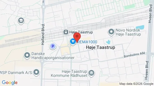 Kontorlokaler til leje i Taastrup - kort over placeringen