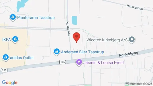 Kontorlokaler til leje i Taastrup - kort over placeringen