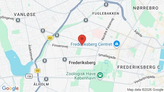 Kontorlokaler til leje i Frederiksberg - kort over placeringen