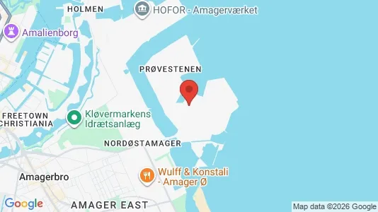 Kontorlokaler til leje i København S - kort over placeringen