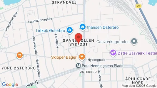 Kontorlokaler til leje i Østerbro - Foto fra Google Street View
