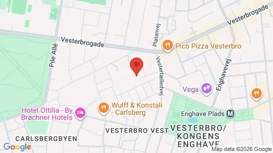 Kontorlokaler til leje i Vesterbro - Foto fra Google Street View
