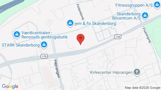 Kontorlokaler til leje i Skanderborg - Foto fra Google Street View