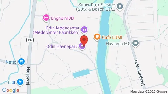 Kontorlokaler til leje i Odense C - kort over placeringen