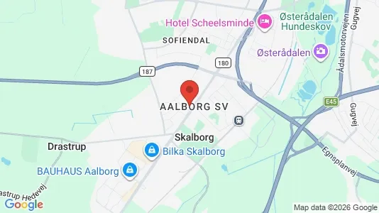 Kontorlokaler til leje i Aalborg SV - kort over placeringen