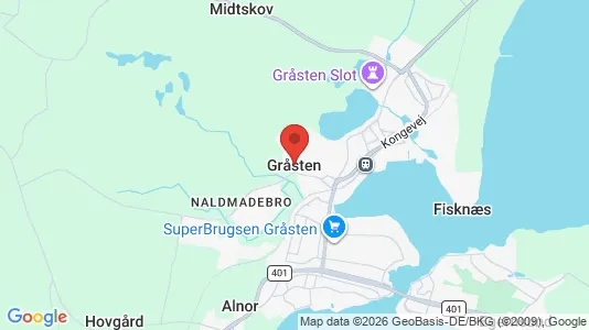 Kontorlokaler til leje i Gråsten - kort over placeringen