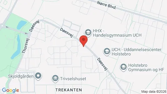 Kontorlokaler til leje i Holstebro - kort over placeringen