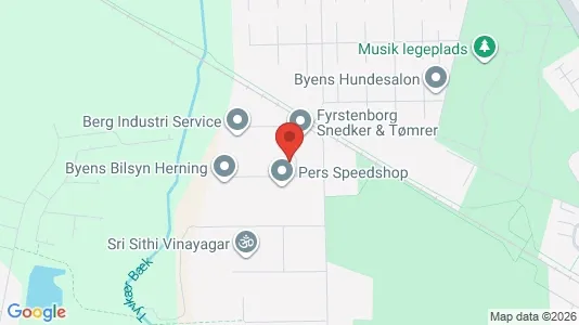 Kontorlokaler til leje i Herning - kort over placeringen