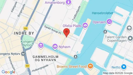 Kontorlokaler til leje i København K - kort over placeringen