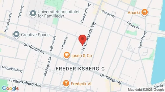 Kontorlokaler til leje i Frederiksberg C - kort over placeringen