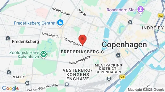 Kontorlokaler til leje i Frederiksberg C - kort over placeringen