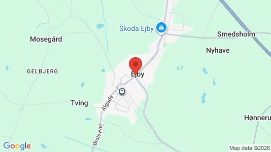 Lagerlokaler til salg i Ejby - kort over placeringen