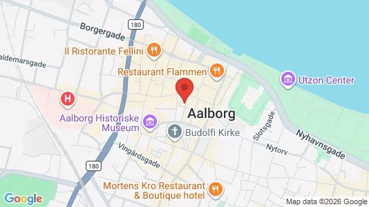 Kontorlokaler til leje i Aalborg Centrum - kort over placeringen