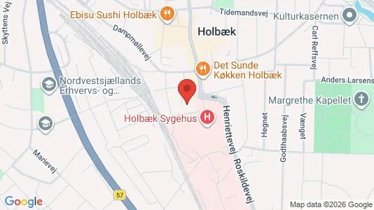 Kontorlokaler til leje i Holbæk - kort over placeringen