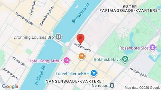 Kontorlokaler til leje i København K - kort over placeringen