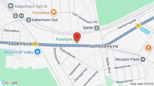 Kontorlokaler til leje i København SV - kort over placeringen