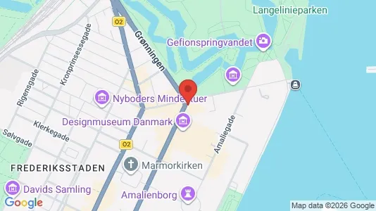 Kontorlokaler til leje i København K - kort over placeringen