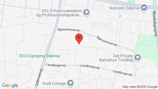 Kontorlokaler til leje i Odense S - kort over placeringen